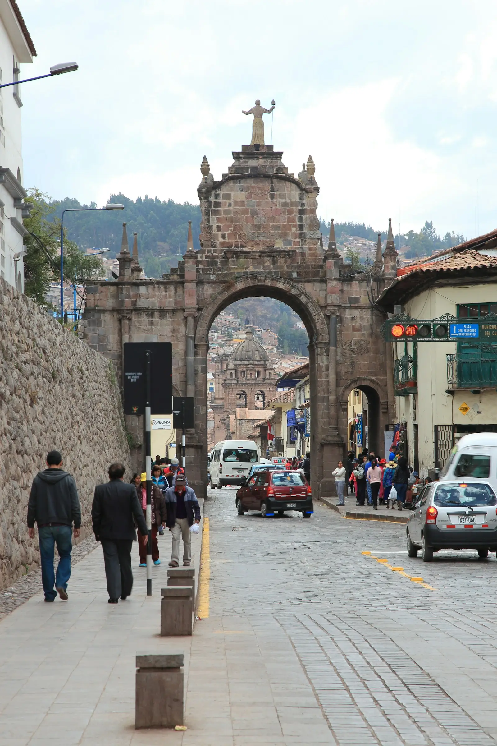 Colonial street in Cusco