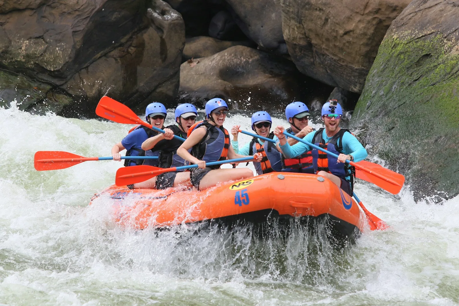 Whitewater rafting on the Urubamba